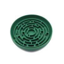 Anti Choking Pet Slow Food Bowl Anti Overturning Soft Silicone Dog Licking Pad with Suction Cup Accesorios Para Perros žalia