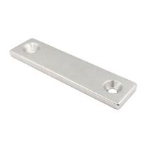 Magnes Neodymowy Płytkowy Z Otworami Pod Wkręt 80X20X4Mm Prostokątny Hunter