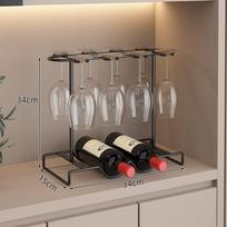 Elegant Wine Rack & Glass Holder Cabinet