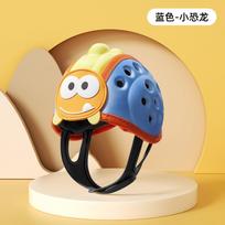 Baby Toddler Head Protection Helmet Soft Breathable Anti-Collision Safety Cap Adjustable Strap Lightweight Infant Walking Safety Gear One Size mėlyna