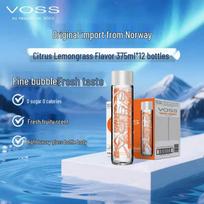 VOSS Skanus gazuotas vanduo - 375ml x 12 stiklinių butelių