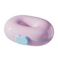 Compact Waterproof Pill Organizer: Sealed, Stylish Box for Medications & Supplements, 3 Meals a Day, 7 Days a Week. violetinė