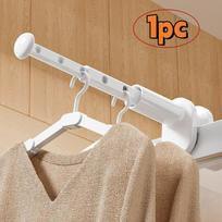 1/2pcs Portable Without Drilling Retractable Clothes Drying Rack Space Saving Hanger for Travel and Home Use Elegant Designs
