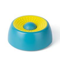 Plastic Slow Feeder Dog Bowl Food-Grade with Rolling Ball Pet Feeding Bowl Anti-Choking Non-Slip Dog Licking Bowl žalia