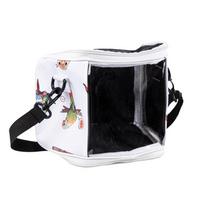 Transparent View Guinea Pig Carry Bag Large Space Adjustable Straps Portable Pet Bag Detachable Breathable Bird Travel Bag balta