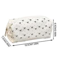 Pen Bag Bow Pencil Case Portable Estuches Escolares Pencil Pouch Soft Pencilcase Trousses Scolaires Cute Stationery Pencil Case