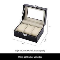 High-End Leather Watch and Jewelry Storage Display Box