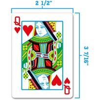 1546 Design 100 Plastic Playing Cards Poker Size Standard Green Burgundy (Regular Index 6 Sets) Durable and Smooth Gaming Cards United States