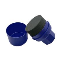Curved Sponge Applicator Wax Tire With Lid Ergonomic Car Tire Cleaning Dressing Pad Detailing Tool For Car Waxing Cleaning Tool