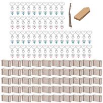 50 rinkinių Angel Favor Raktų pakabukai Saldainių dėžutė Kraft Žymos Svečių grįžimas į Baby Shower Vestuvių dušas Vestuvių vakarėlio dekoravimas white