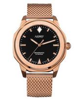 Nappey Renaissance Rose Gold And Black Milanese Automatic NY41-BD1M-6B9A 200M Unisex Watch