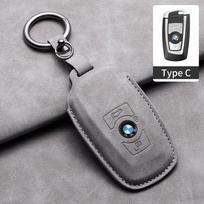 Suede odos automobilio išmaniojo rakto dėklas, pultelio dangtelis, korpusas BMW 1 2 3 4 5 6 7 serijai, X1 X3 X4 F10 F07 F20 Z10 X5 X6 F36 F25 F26 F30 F34