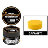 Tire Coating Paste High Gloss Hydrophobic Sealant Wax Car Wheel Polishing Brightener Cream Tire Refurbishing 1