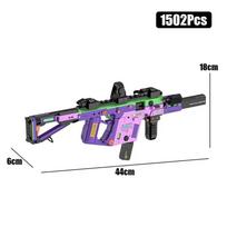 MOC Karinis MP5 KSV M4A1 ARP-9 Pistoletas-kulkosvaidis Modelis Statybiniai Blokeliai Pasidaryk pats Ginklas Mikro Blokeliai Žaislas Vaikas Berniukas Kalėdinė Dovana