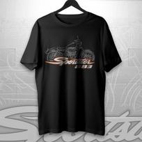 Harley-Davidson Sportster 883 1986-2008 Motociklo T-shirt Vairuotojams S