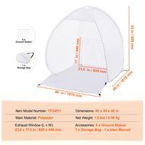 SucceBuy Spray Paint Shelter 40 x 35 x 40 in Pop-Up Portable Spray Paint Tent with Built-In Floor Exhaust Window and Storage Bag