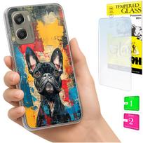 Etui Do Motorola Moto G06 / G06 Power Obudowa Case Plecki Piesek + Szkło
