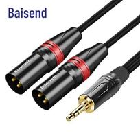 Baisende 3.5mm to Dual XLR Male Audio Cable 2m