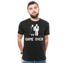 Funny Wedding Joke Shirt Game Over T-Shirt Marriage Wedding Party Tees 4XL