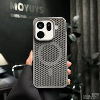 For OPPO Find X9 Pro Case Magnetic Honeycomb Heat Dissipation Hard Phone Cover For Oppo Find X9 Pro Shell Non-Slip Bumper OPPO Find X9 Pro pilka spalva