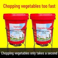 Multifunctional Electric Vegetable Chopper for Chickens, Ducks, and Geese - High-Power Barrel-Type Design