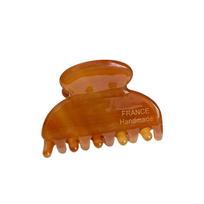 Fashion 3.5CM Hair Claw Leopard Print Sweet Shark Clip Elegant Small Hair Clip Styling Tool oranžinė