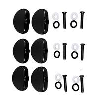 6PCS Golden/Black Guitar Tuning Key Big Semicircle Replacement Tuning Peg Guitar Accessories  Guitar juoda