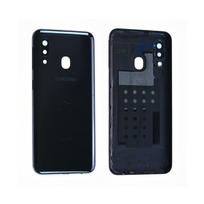 Pièce détachée - SAMSUNG - Galaxy A20e (A202F) - Cache batterie vitre arrière - Noir - Original juoda