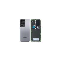 Atsarginė dalis - SAMSUNG - Galaxy S21 Ultra 5G (G998) - Baterijos dangtelis galinis stiklas - Phantom Titanium - Pilkas