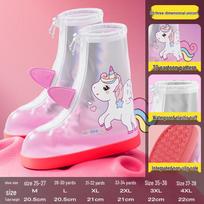 Kids' Waterproof Rain Boot Covers 2XL (fits 33-34)