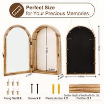 Hanging Solid Wood Shadow Box Photo Frame Picture