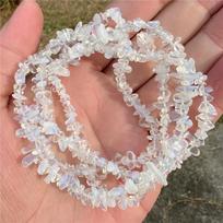 3-12MM Opal White Opal Chips Stone Drilled Bulk Tumbled Natural Quartz Crystal Freeform Bead Women Jewelry Making DIY Wholesale 15inch