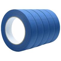 5 Rolls Painters Tape Blue Masking Tape Bulk Multi-Sized Safe Paint Paper Roll for Wall Painting Decoration Supplies - 13m/Roll