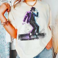 Michael Jackson Šiuolaikinio Perprojektavimo Marškinėliai Vyrams ir Moterims Vasariniai Medvilniniai Y2K Drabužiai Madingi Apvalios Kaklo Trumpomis Rankovėmis Marškinėliai Gerbėjų Dovanos 4XL black