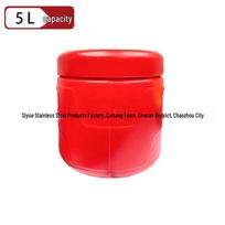 Stainless Steel Double-Layer Insulated Lunch Box Set - 4PCS, Large Capacity, Ideal for Street Stalls, Milk Tea, and Refrigeration.