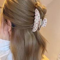 Dopamine fruit shark clip forehead broken hair seamless clip bangs clip sweet makeup hairpin cute hair accessories