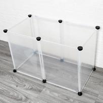 Dog Cage Yard Fence Sleep Playing Kennel House Indoor PP Enclosure Animal Cage for Hamster Small Dogs Cats Rabbit Kitten Play