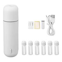 Aromatherapy Essential Oil Diffuser 5ml Portable Air Freshener Scent Air Machine with 6 Bottles for Home Hotel Office Bathroom White
