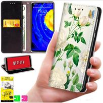 Etui Typu Portfel Do Motorola Moto G06 / G06 Power - Pokrowiec Bluemoon Nadruk + Szkło 9H