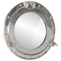 Vidaxl Lustro Wiszące W Kształcie Bulaja, Ø38 Cm, Aluminium I Szkło
