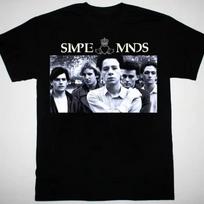 Simple Minds Band Poster Men Tshirt Unisex Black All Sizes Unisex T-Shirt S įvairiaspalvis