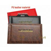 High-Grade PU Leather Banknote Album, Holds 60 Notes, 30 Pages, Ideal for Collecting Edge Banknotes and Coins. ruda