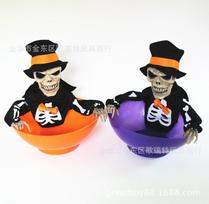 Gorett's Halloween Prank Collection: Light-Controlled Skeleton & Candy Skull Ghost Toys violetinė