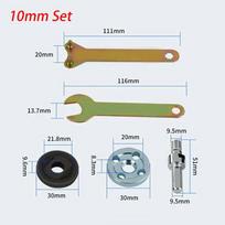 1 rinkinys metalinis kotelio laikiklio adapteris pjovimo diskui, poliravimo ratui, jungiamasis strypas 6mm Set brown