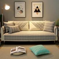 Šiaurietiškas Modernus Medvilnės ir Lino Audinio Kvadratinis Sofa Pagalvėlės Užvalkalas Keturiais Sezonais Universalus Gaivus Atlošo Rankšluostis Pilnai Dengtas 90*70cm