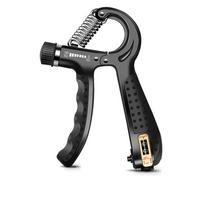 Adjustable R-Shape Countable Hand Grips Strength Exercise Strengthener Gripper Spring Finger Pinch Carpal Expander Black juoda