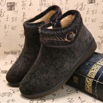 Women's Winter Non-Slip Velvet-Lined Grandma Shoes 40 ruda