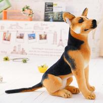 Creative simulation dog toy plush doll lying down dog cartoon personalized cushion office throw pillow girl gift 30cm