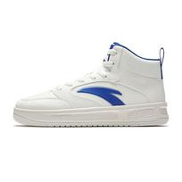Anta Casual Simple Versatile Fashion Retro Trendy High-Top Skate Shoes Men Sneakers Ivory-White 912548005Q-2 39