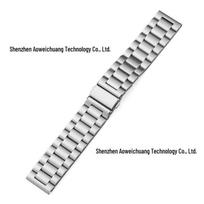 Universalus metalinis nerūdijančio plieno laikrodžio dirželis Apple, Samsung, Huawei 22mm (no connectors) sidabras